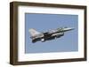 An F-16D of the Turkish Air Force Taking Off from Izmir, Turkey-Stocktrek Images-Framed Photographic Print