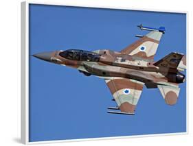 An F-16I Sufa of the Israeli Air Force in Flight Over Israel-Stocktrek Images-Framed Photographic Print