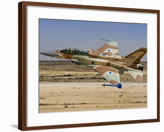 An F-16I Sufa of the Israeli Air Force Taking Off from Ramon Air Base-Stocktrek Images-Framed Photographic Print
