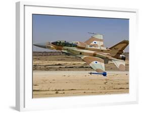 An F-16I Sufa of the Israeli Air Force Taking Off from Ramon Air Base-Stocktrek Images-Framed Photographic Print