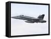 An F-18C Hornet of the Swiss Air Force in Flight Over Germany-Stocktrek Images-Framed Stretched Canvas