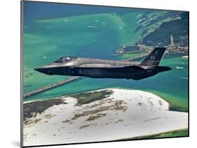 An F-35 Lightning II Flies Over Destin, Florida-Stocktrek Images-Mounted Premium Photographic Print