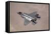 An F-35 Lightning Ii Flies over Edwards Air Force Base, California-null-Framed Stretched Canvas
