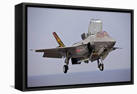 An F-35 Lightning Ii Prepares for Landing-null-Framed Stretched Canvas