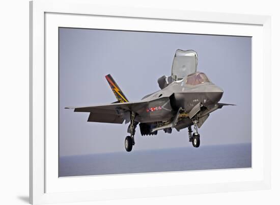 An F-35 Lightning Ii Prepares for Landing-null-Framed Photographic Print