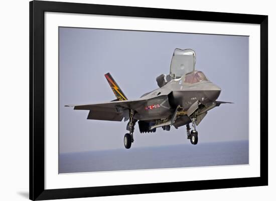 An F-35 Lightning Ii Prepares for Landing-null-Framed Photographic Print