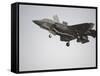 An F-35B Lightning II Joint Strike Fighter Prepares To Make a Vertical Landing-Stocktrek Images-Framed Stretched Canvas