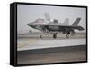 An F-35B Lightning II Joint Strike Fighter Prepares To Make a Vertical Landing-Stocktrek Images-Framed Stretched Canvas