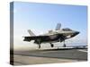An F-35B Lightning II Lifts Off the Flight Deck of USS Wasp-Stocktrek Images-Stretched Canvas