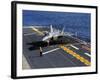 An F-35B Lightning II Makes a Vertical Landing On the Flight Deck of USS Wasp-Stocktrek Images-Framed Photographic Print