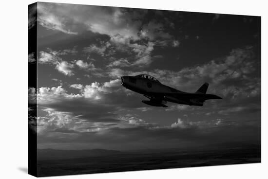 An F-86F Sabre in Flight Near Glendale, California-null-Stretched Canvas
