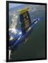 An F/A-18 Hornet of the Blue Angels Over Pensacola Beach, Florida-Stocktrek Images-Framed Photographic Print