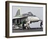 An F/A-18 Super Hornet Is Ready to Launch from a Catapult Aboard USS Harry S. Truman-Stocktrek Images-Framed Photographic Print