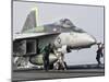 An F/A-18 Super Hornet Is Ready to Launch from a Catapult Aboard USS Harry S. Truman-Stocktrek Images-Mounted Photographic Print