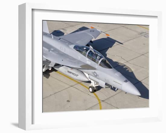 An F/A-18 Super Hornet of the U.S. Navy Air Test and Evaluation Squadron-Stocktrek Images-Framed Photographic Print