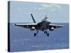 An F/A-18C Hornet Approaches the Flight Deck of the Aircraft Carrier USS Ronald Reagan-Stocktrek Images-Stretched Canvas