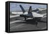 An F-A-18C Hornet Lands on the Flight Deck of USS Nimitz-null-Framed Stretched Canvas