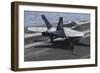 An F-A-18C Hornet Lands on the Flight Deck of USS Nimitz-null-Framed Photographic Print