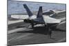 An F-A-18C Hornet Lands on the Flight Deck of USS Nimitz-null-Mounted Photographic Print