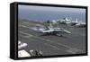 An F-A-18C Hornet Lands on the Flight Deck of USS Nimitz-null-Framed Stretched Canvas