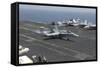 An F-A-18C Hornet Lands on the Flight Deck of USS Nimitz-null-Framed Stretched Canvas