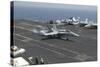 An F-A-18C Hornet Lands on the Flight Deck of USS Nimitz-null-Stretched Canvas