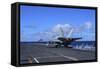 An F-A-18C Hornet Launches from Aircraft Carrier USS Carl Vinson-null-Framed Stretched Canvas