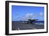 An F-A-18C Hornet Launches from Aircraft Carrier USS Carl Vinson-null-Framed Photographic Print