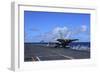 An F-A-18C Hornet Launches from Aircraft Carrier USS Carl Vinson-null-Framed Photographic Print