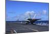 An F-A-18C Hornet Launches from Aircraft Carrier USS Carl Vinson-null-Mounted Photographic Print