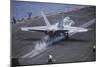 An F-A-18C Hornet Launches from the Aircraft Carrier USS Nimitz-null-Mounted Photographic Print