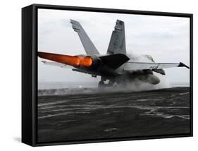 An F/A-18C Hornet Launches from the Flight Deck Aboard USS Enterprise-Stocktrek Images-Framed Stretched Canvas