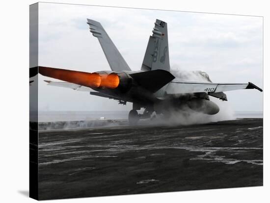 An F/A-18C Hornet Launches from the Flight Deck Aboard USS Enterprise-Stocktrek Images-Stretched Canvas