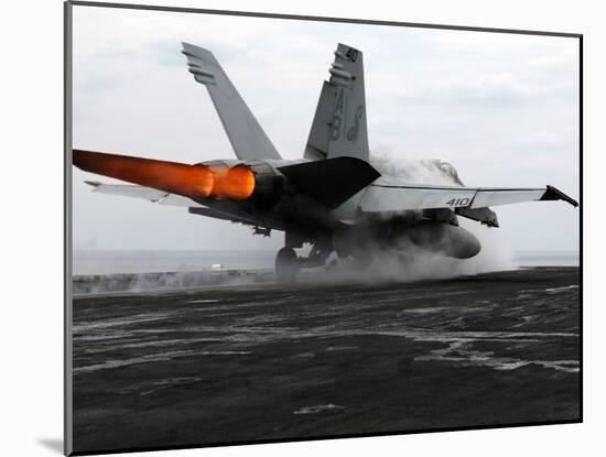 An F/A-18C Hornet Launches from the Flight Deck Aboard USS Enterprise-Stocktrek Images-Mounted Photographic Print