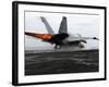 An F/A-18C Hornet Launches from the Flight Deck Aboard USS Enterprise-Stocktrek Images-Framed Photographic Print