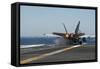 An F-A-18C Hornet Launches from the Flight Deck of USS Carl Vinson-null-Framed Stretched Canvas