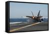 An F-A-18C Hornet Launches from the Flight Deck of USS Carl Vinson-null-Framed Stretched Canvas