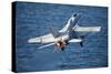 An F-A-18C Hornet Launches from the Flight Deck of USS Harry S. Truman-null-Stretched Canvas