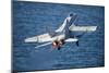 An F-A-18C Hornet Launches from the Flight Deck of USS Harry S. Truman-null-Mounted Photographic Print