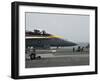 An F-A-18C Hornet Launches from the Flight Deck of USS Nimitz-null-Framed Photographic Print