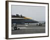 An F-A-18C Hornet Launches from the Flight Deck of USS Nimitz-null-Framed Photographic Print