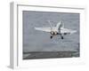 An F-A-18C Hornet Launches from the Flight Deck of USS Nimitz-null-Framed Photographic Print