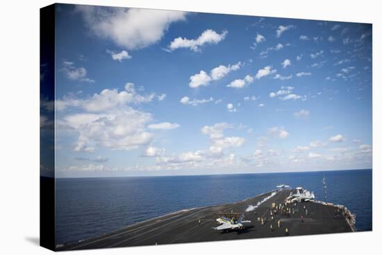 An F-A-18C Hornet Launches from the Flight Deck of USS Nimitz-null-Stretched Canvas