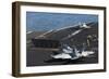 An F-A-18C Hornet Launches from the The Flight Deck of USS Harry S. Truman-null-Framed Photographic Print