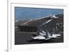 An F-A-18C Hornet Launches from the The Flight Deck of USS Harry S. Truman-null-Framed Photographic Print