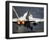 An F/A-18C Hornet Launches from USS Abraham Lincoln-Stocktrek Images-Framed Photographic Print