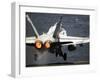 An F/A-18C Hornet Launches from USS Abraham Lincoln-Stocktrek Images-Framed Photographic Print
