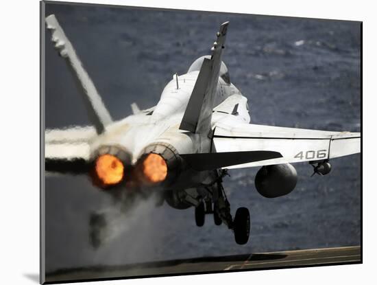 An F/A-18C Hornet Launches from USS Abraham Lincoln-Stocktrek Images-Mounted Photographic Print