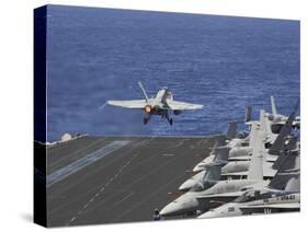 An F-A-18C Hornet Launches Off the Flight Deck of USS Dwight D. Eisenhower-null-Stretched Canvas