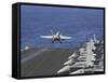 An F-A-18C Hornet Launches Off the Flight Deck of USS Dwight D. Eisenhower-null-Framed Stretched Canvas